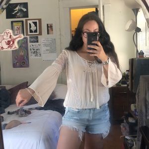 Off white flowy blouse
